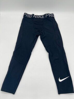 Nike Pro Dri-FIT Boys Youth Compression Pants Black Size S